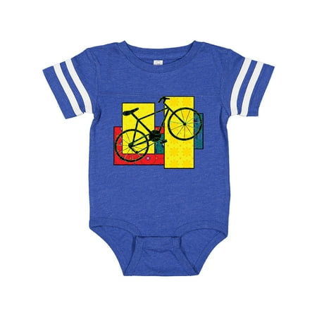 

Inktastic Bike Pattern Blocks Gift Baby Boy or Baby Girl Bodysuit