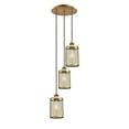 thumbnail image 2 of Innovations Lighting  Nestbrook - 3 Light Cord Hung Multi Pendant Brushed Brass, 2 of 5