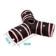 thumbnail image 3 of Túnel para Gatos Salvador Tubo Plegable con Juguete y Orificio para Pelota Rosa y Negro, 3 of 9