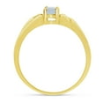 thumbnail image 5 of 14k Yellow Gold Oval White Topaz Ring, 5 of 6