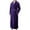 Purple, variant on Clearance Mens Robe Thickening Lengthening Flannel Bathrobe Warm Pajamas Bathrobe Cozy Long Nightgown