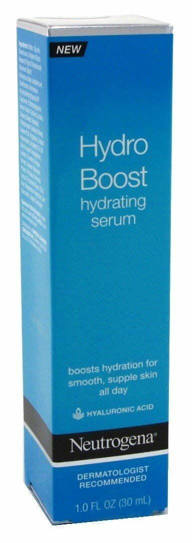 Neutrogena Hydro Boost Hydrating Hyaluronic Acid Serum, Oil-Free and Non-Comedogenic Face Serum Formula for Glowing Complexion, Oil-Free & Non-Comedogenic