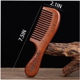 thumbnail image 3 of LEEYNEER Wooden Hair Comb Set  birthing comb Wide Tooth and Fine Tooth Detangling Combs  Brown  2 Pack (One SizeA2), 3 of 7