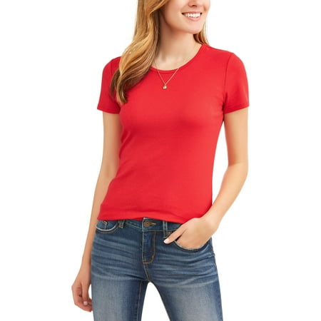 Pima Crewneck Tee - Women's Elevated Short Sleeve Crewneck T-Shirt