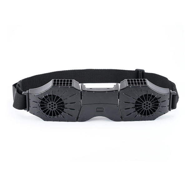 Matsuzay Ventilador recargable, portátil, silencioso y de refrigeración para cualquier lugar, equipado con batería de 5000 mAh. Electrodomésticos negro