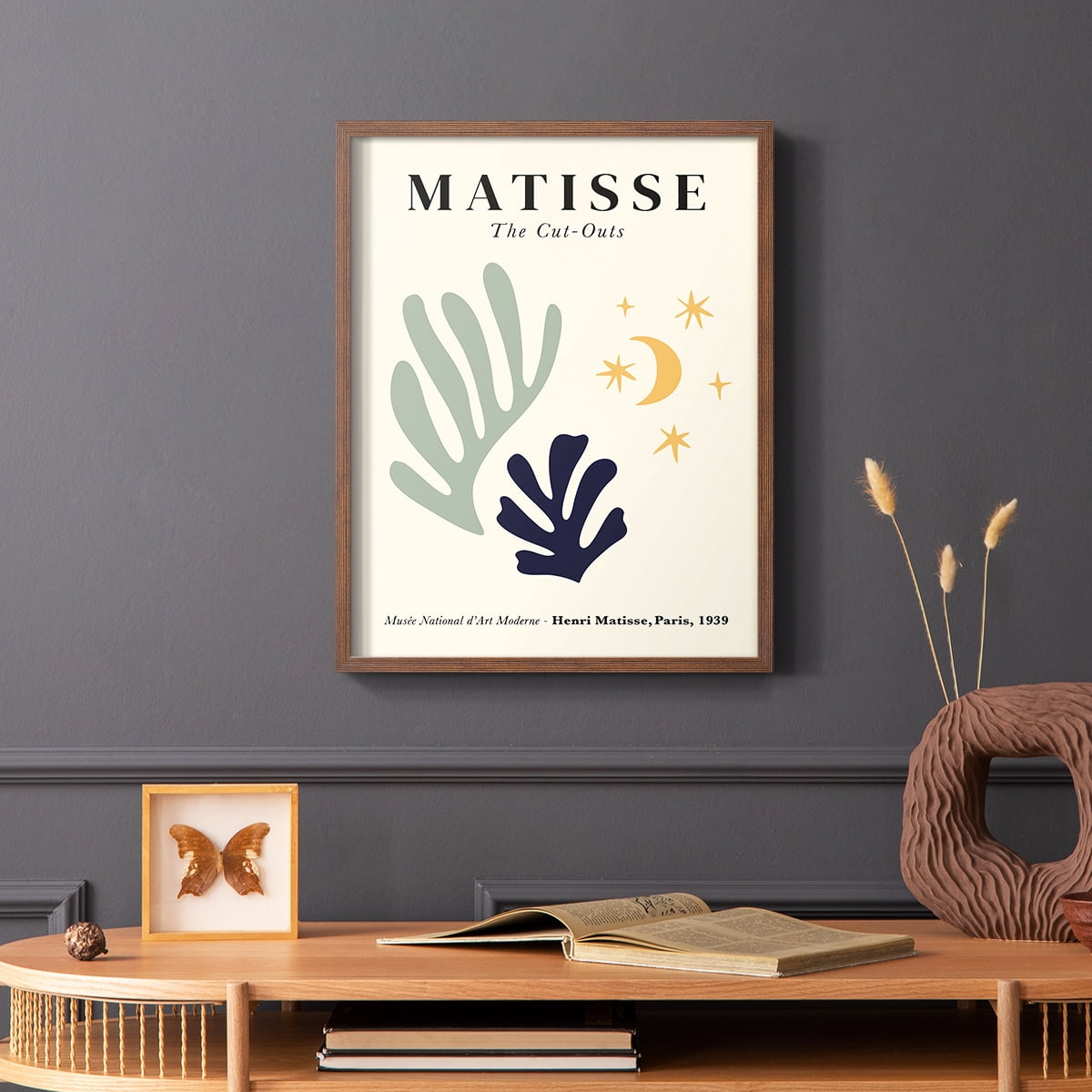 Matisse CCCLXIX in Brown Solid Wood 8 x 10 Framed Print