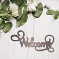 thumbnail image 5 of Welcome Wood Cutout Sign Word Sculpture Wood Sign Unfinished Laser Cut Wooden Welcome Wall Art Decoration Hanging Rustic for Home Porch Wedding Party Classroom Farmhouse 6x12Inch Colorful, 5 of 9