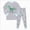 S31-Boy Outfit Fall Winter Clothes-Mint Green, variant on Boys And Girls Suit Long Pants Regular Long Sleeved PrintedFall Winter Cute Fashion Casual Outfit Set Back to School Boys' Set 2-3 Years Blue