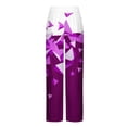 thumbnail image 4 of Puntoco Pantalones casuales largos para hombre Pantalones de pijama a cuadros holgados con estampado de cuadros casuales a la moda para hombre Pantalones largos, 4 of 4