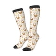 thumbnail image 2 of Fotbe Chicken Family print Women's Men's Novelty Crew Socks Cotton Socks Knee High Socks for Walking,Running,Nurses,Pregnancy, 2 of 9