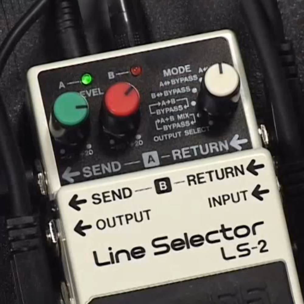 Boss LS 2 Line Selector Switch Battery Power Multi Effect