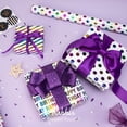 thumbnail image 4 of CCOCC Birthday Wrapping Paper Iridescent Gift Wrapping Paper Mini Roll,3 Rolls Happy Birthday Polka Dots Stripes Printed Assortment-17 Inch X 120 Inch(10Feet) Per Roll, 4 of 7