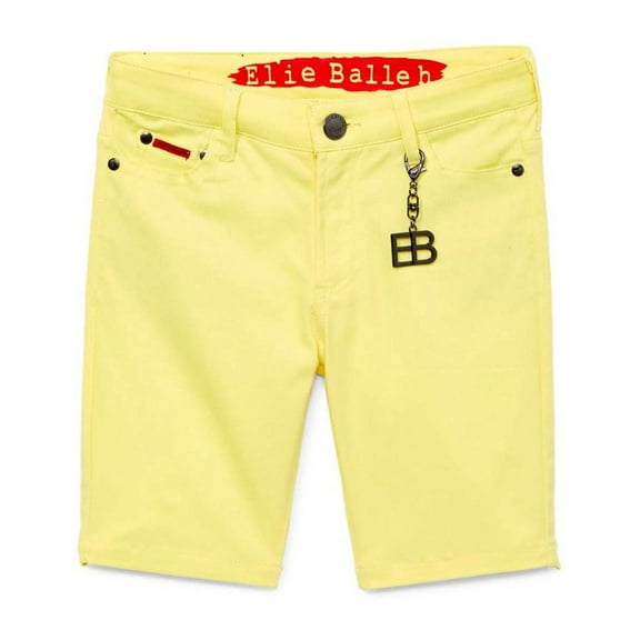 Elie Balleh Yellow Cotton Twill Short