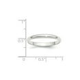 thumbnail image 3 of Ladies 14K White Gold 3mm Wedding Band Ring, 3 of 6