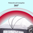 thumbnail image 4 of Cuna Corral Bebé AEIOU BC003 Cambiador Vibrador Mosquitero Black, 4 of 7