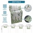 thumbnail image 6 of Spring Botanical Table Runner - 72 Inch Long Watercolor Leaves Flowers Birds Gray Wood Cotton and Linen Blended Dress Scarves Farmhouse Table Runner for Kitchen Dining, Coffee Table, 13" x 72", 6 of 8