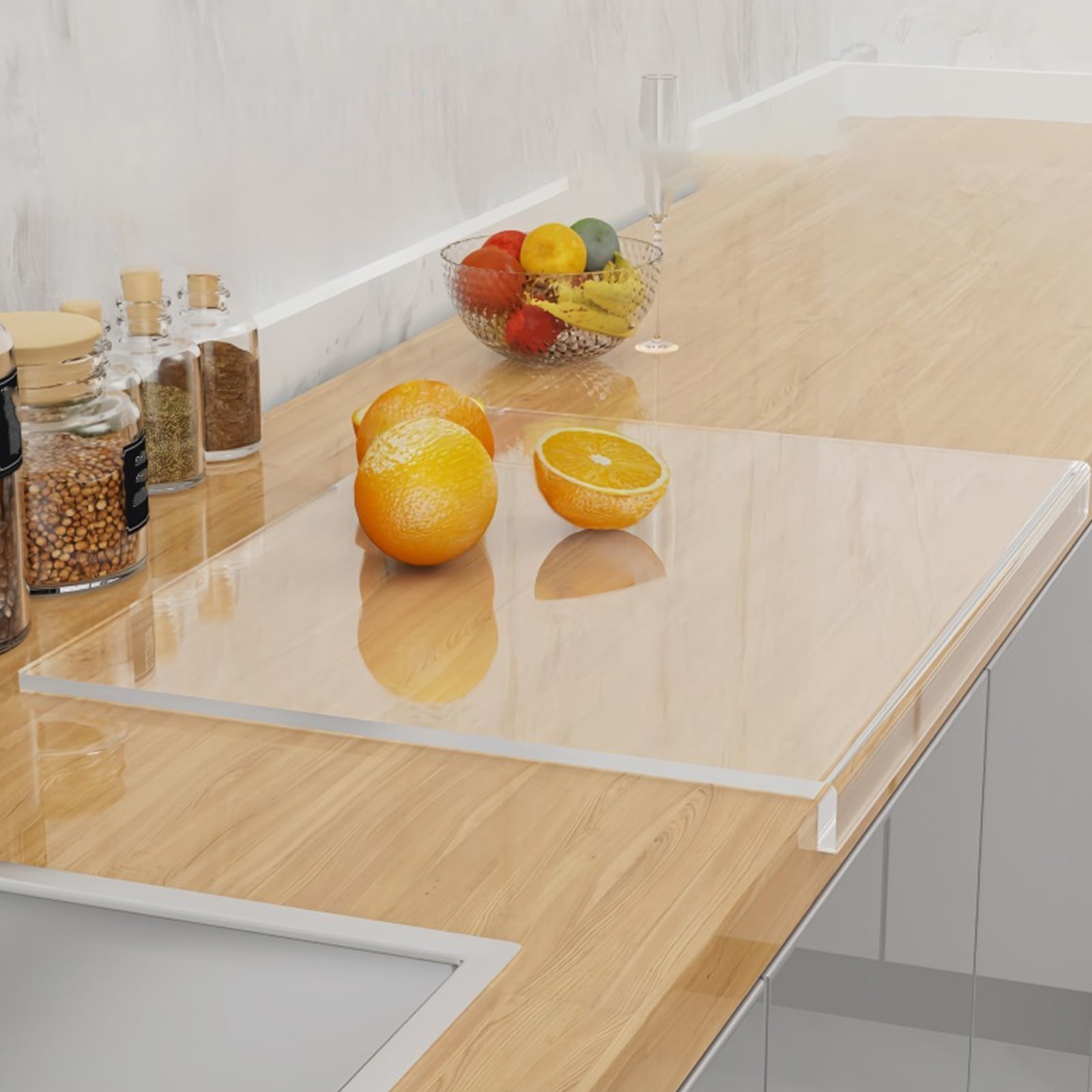 Slip Resistant Acrylic Cutting Mat Kitchen Chopping Board for Cutting Vegetables Fruit Meal Preparation Supplies