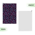 thumbnail image 2 of Kdxio Purple Butterfly Pattern Golf Towel (24" X 16") with Carabiner Clip - The Convenient Golf Cleaning Towel, 2 of 8