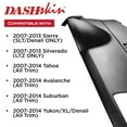 thumbnail image 4 of DashSkin Molded Dash Cover for 2007-2014 Tahoe Suburban Yukon Avalanche in Black (Ebony), 4 of 11