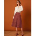 thumbnail image 3 of Falda Midi De Lunares Vintage Allegra K con Cremallera En La Cintura Elástica Rojo S, 3 of 7