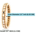 thumbnail image 4 of Efulgenz Indian Bangle Set Bollywood Crystal Faux Pearls Bangle Bracelet Jewelry for Women, (2 Pcs) Size-2.8, 4 of 5
