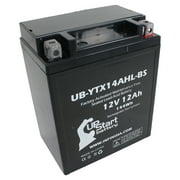 UB-YTX14AHL-BS Battery Replacement for 2000 Yamaha CS340 Ovation Deluxe/LE 340 CC Snowmobile - Factory Activated, Maintenance Free, Motorcycle Battery - 12V, 12AH, UpStart Battery Brand
