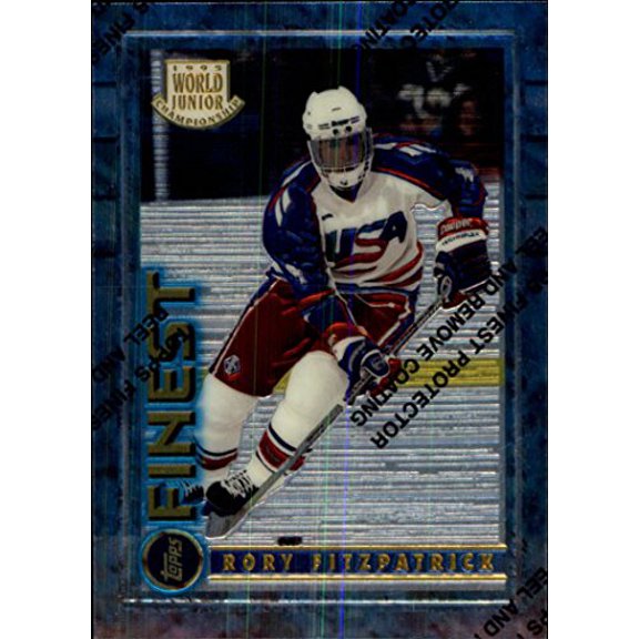 Collectible 1994-95 Finest #115 Rory Fitzpatrick RC NHL Hockey Trading Card