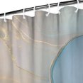 thumbnail image 3 of Blue Marble Gold Wave Pattern Shower Curtain 36"x72" ,Bathroom Decorative Shower Curtains Set with 12 Hooks,Modern Waterproof Washable Shower Curtain, 3 of 6