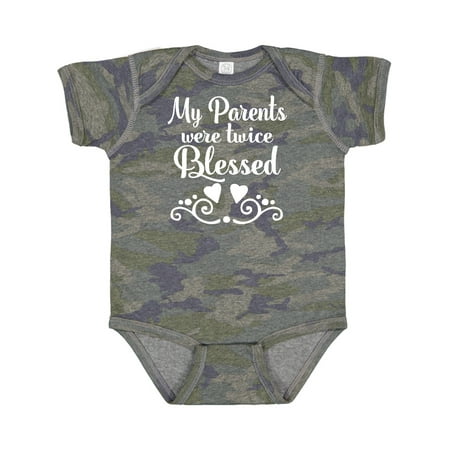 

Inktastic Twins Baby Gift Twice Blessed Gift Baby Boy or Baby Girl Bodysuit