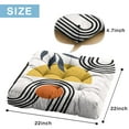 thumbnail image 7 of Symmetrical Floor Pillow 22x22 Inch Square Boho Cushion, Geometric Design, Dutch Velvet for Tatami & Lounge, 7 of 7