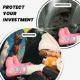 thumbnail image 4 of Fuzoiu Colorful Cloud Shepherd Dog Print 2 Pack Kick Mat Back Seat Protector With 3 Storage Pockets, Universal Car Seat Back Organizer For Kids Pets, Waterproof Backseat Protector For Most Car, 4 of 8
