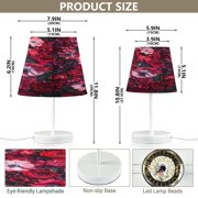 YAZAOO Table Lamp Creative Crimson Elegance Pattern Simple Pattern Night Light