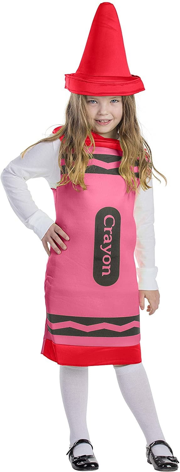 DressUpAmerica Crayon Costume For Kids Red Crayon Tunic For Girls