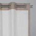 thumbnail image 3 of Brookstone Renwick Solid Total Blackout Grommet Top Single Curtain Panel, Mocha Brown, 50 x 108, 3 of 8