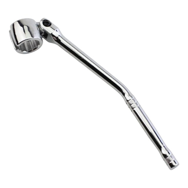 Llave de detección de O2, cabezal flexible, 22 mm, herramienta de extracción del de oxígeno, acero, adecuada para reparación de automóviles, ma