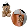 thumbnail image 2 of Aellinatey Plush Bowknot Bear Key Holder Keychain Accessory Cozy Stuffed Animal Bag Charm, 2 of 21