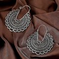 thumbnail image 3 of Pendientes colgantes de estilo bohemio de moda para mujer, joyería antigua plateada con diseño de coche, 3 of 4