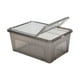 thumbnail image 1 of Caja de alimentación de reptiles Contenedor de transporte de tortuga con respiraderos pequeños, caja de criadero portátil de hábitat hábitat animal Negro, 1 of 8