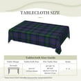 thumbnail image 6 of Rectangle Table Cloth, Scottish Clan Hope-Vere Tartan Plaid Resistant Washable Tablecloth Decorative Table Cover for Dining, Indoor and Outdoor, 6 of 6