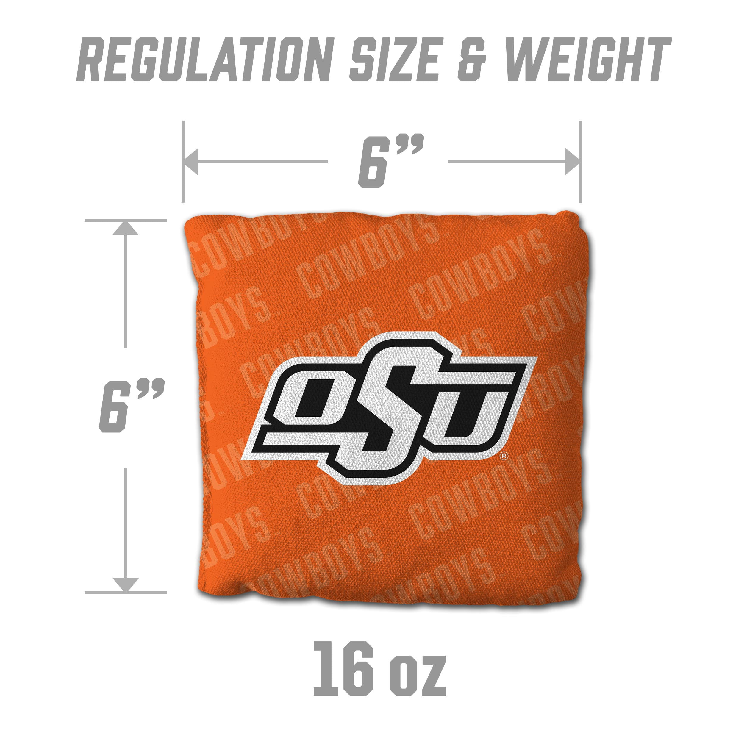 NCAA Oklahoma State Cowboys Cornhole Bags - 4PK - Orange