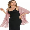 thumbnail image 4 of TELOLY Shawls and Wraps for Evening Dresses Sheer Chiffon Women Elegant Soft Silky Wraps Wedding Bridal Scarf, 4 of 4