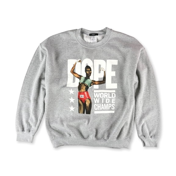 DOPE Mens The Worldwide Champs Sweatshirt, Grey, Small