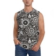 thumbnail image 1 of Balery Bicycles Parts Camisetas sin mangas para hombre, absorbe la humedad y protege contra el mal olor.-3X-Large, 1 of 7
