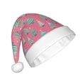 thumbnail image 2 of Wukai Pastel Christmas Trees on Pink Christmas Stocking Classic Large Stockings Santa,Christmas Holiday Stockings for Xmas Decoration, 2 of 6