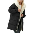 thumbnail image 5 of Turilly Ladies Lining Coat Womens Winter Warm Thick Long Jacket Hooded Overcoat, 5 of 6