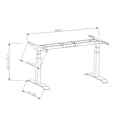 thumbnail image 4 of Caesar Hardware A3-52B Ergonomic 52-in 3 Memory Buttons LED Electric Automatic Height Adjustable Sit to Stand Work Office Desk, Multiple Colors, 4 of 9