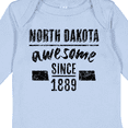 thumbnail image 4 of Inktastic North Dakota Awesome Since 1889 Boys or Girls Long Sleeve Baby Bodysuit, 4 of 5