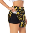 thumbnail image 3 of Lsque Ducks Printed Women's Running Shorts with Liner Pockets,Elastic Quick Dry Workout Athletic Gym Yoga Shorts,Womens High Waist Shorts-, 3 of 9