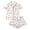 L0168 White, variant on Censtreet Lounge Sets for Women Short Sleeve Tops and Long Pants Soft Comfy Pajamas Set 2 Piece Outfits
