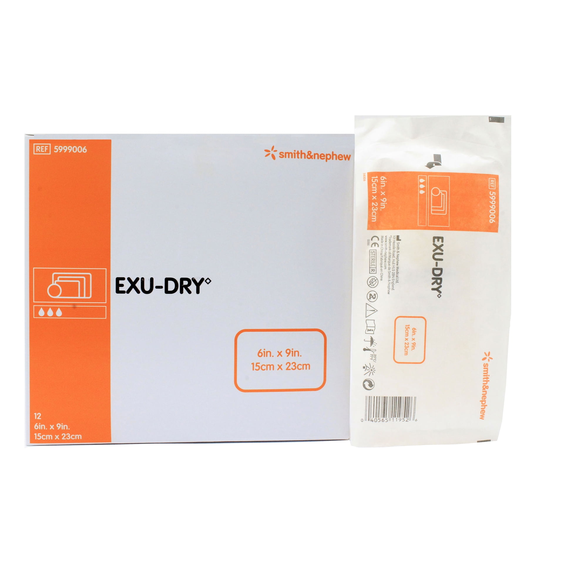 Exu-Dry Super Absorbent Dressing 6" x 9" Anti-Shear - Box of 12